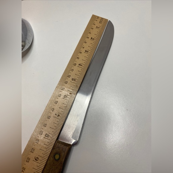 Vintage Ekco Knife 8” Blade Slicer And Two Servings Spoon - Picture 15 of 16